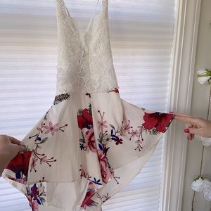 Backless Floral romper